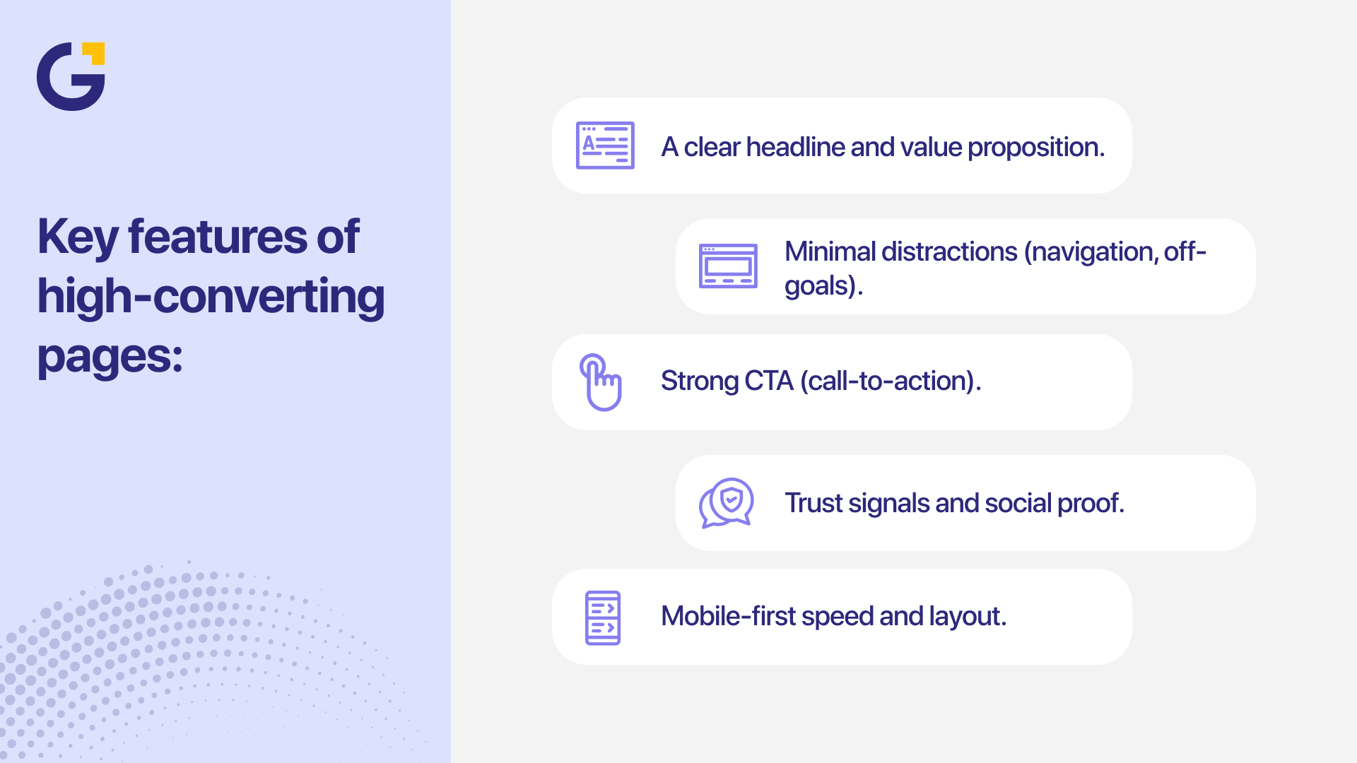 Key Features of High Converting Pages