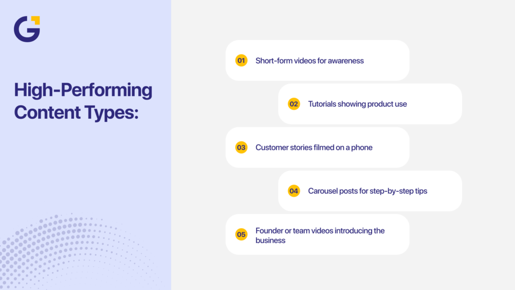 Social media marketing guide for high-performing content types