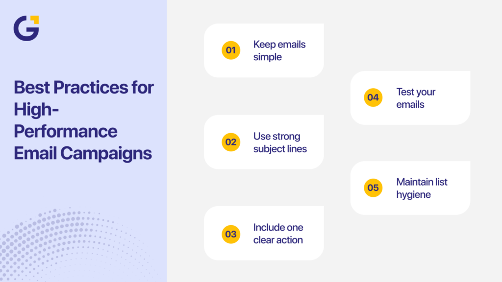 What is email marketing best practices for high performance