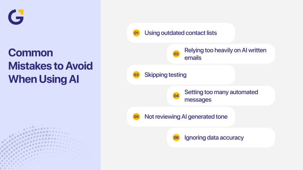 AI in email marketing common mistakes businesses should avoid