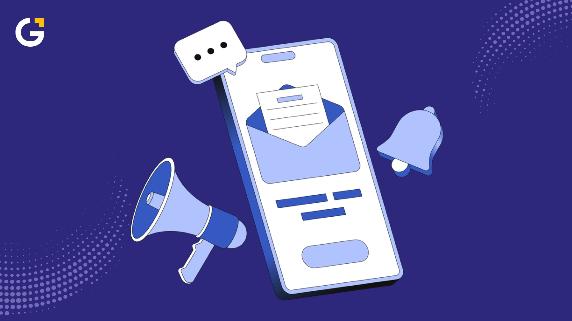 What is email marketing illustrated with mobile message example