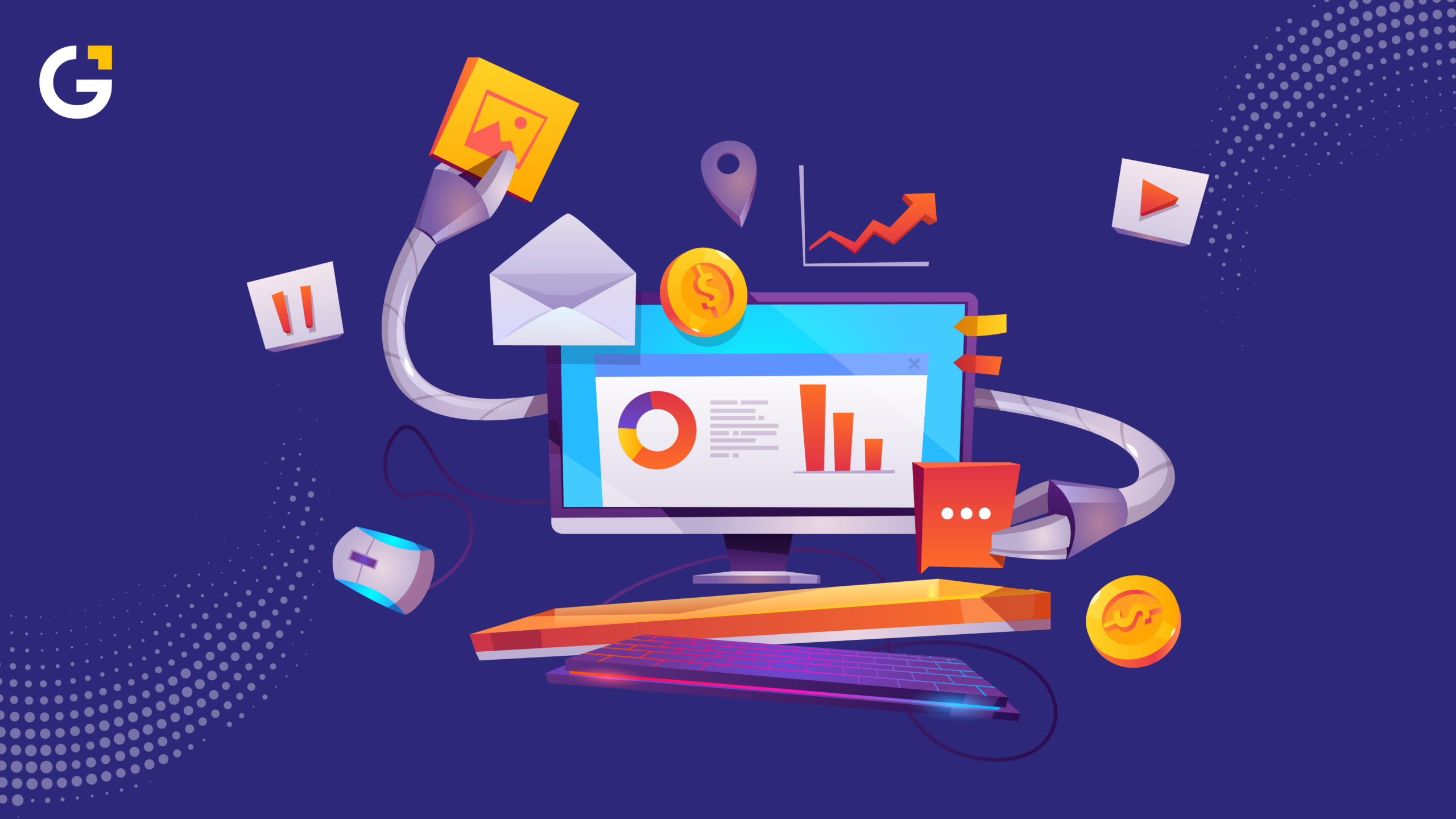 Benefits of AI in digital marketing automation visual