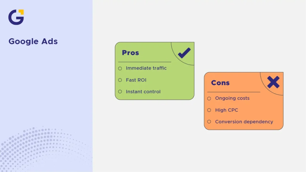 Google Ads pros and cons
