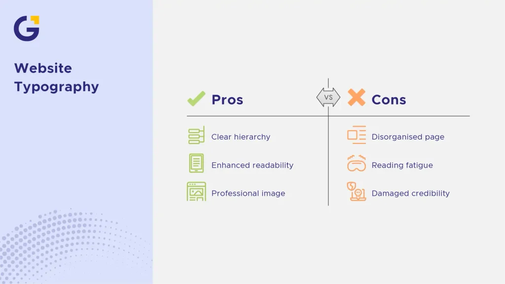 website typography